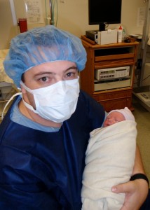 Me Holding Kaelum I got to hold him first!